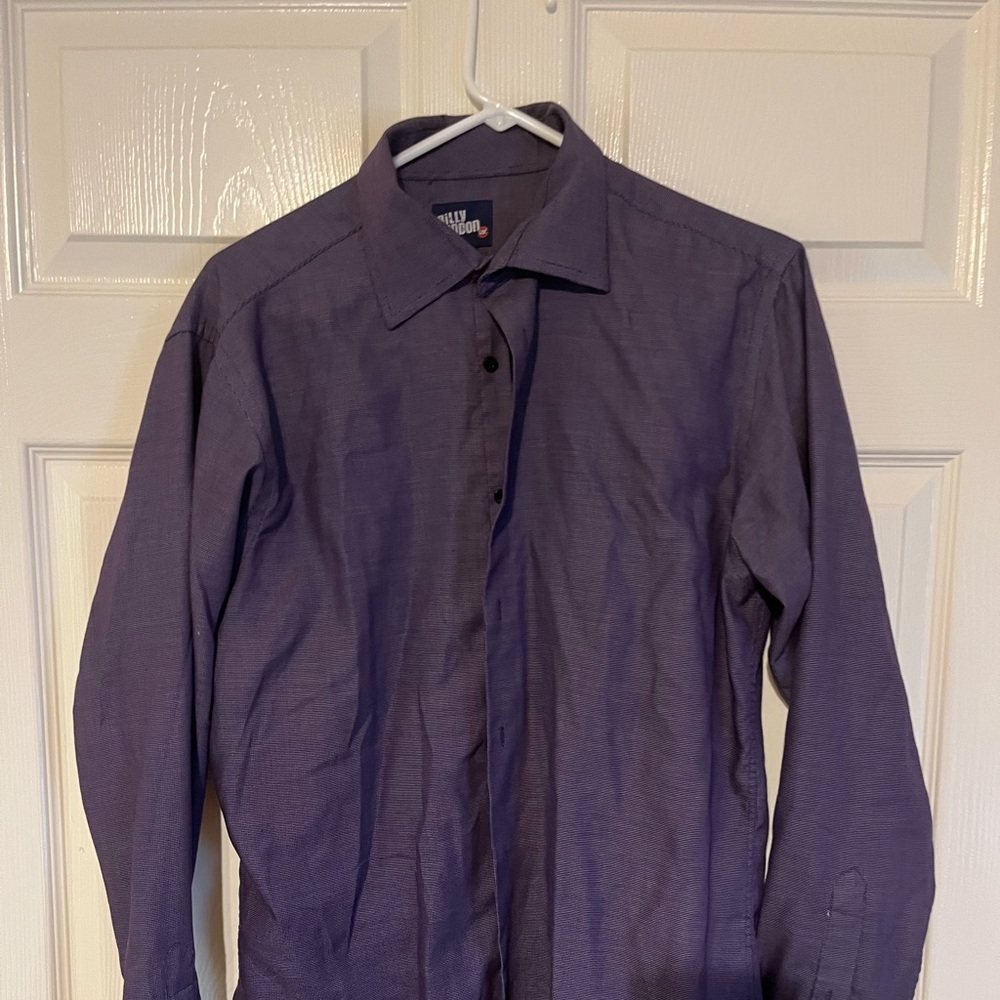 Purple Billy London brand dress shirt size 15 1/2 x 34/35 medium